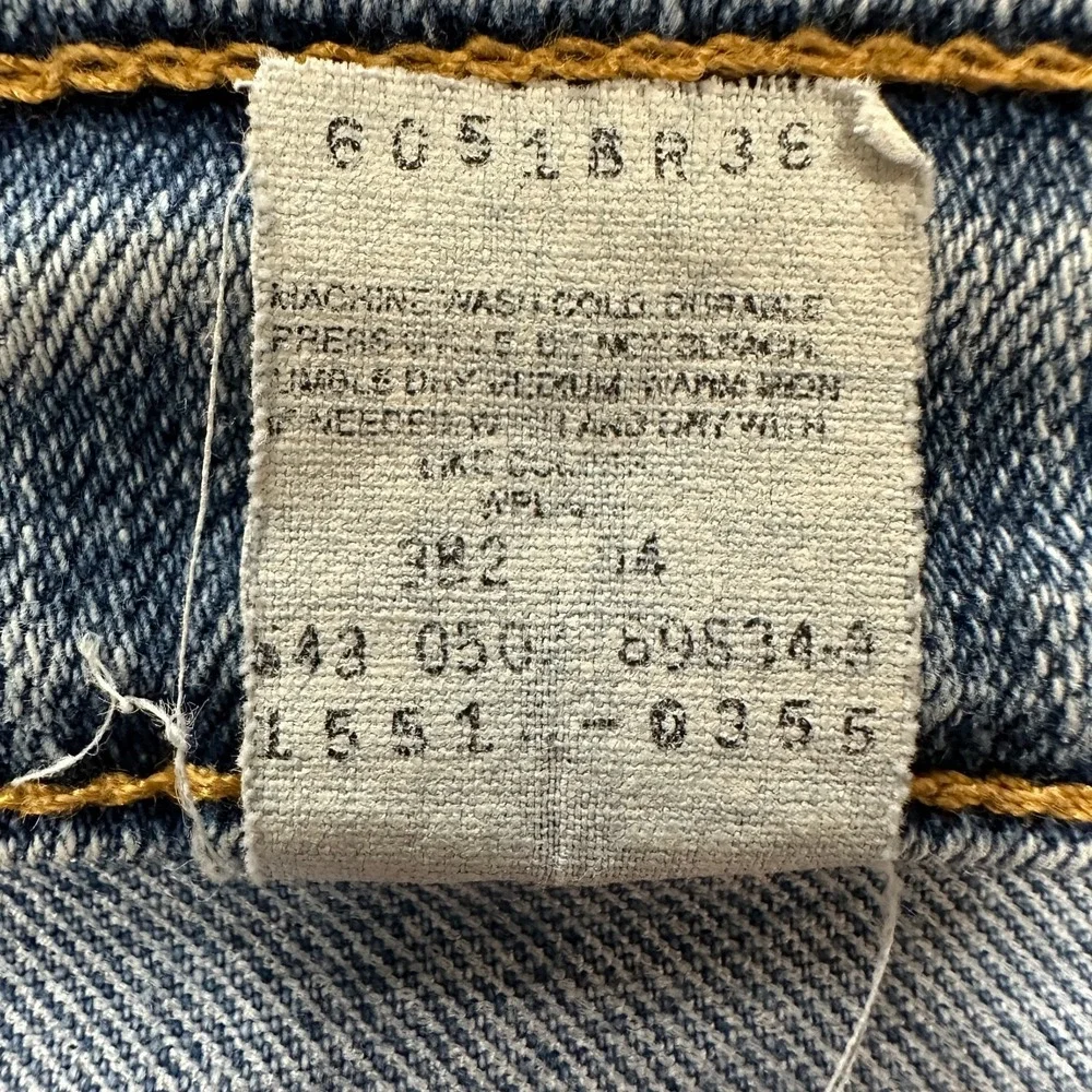 Vintage Levis 515 Jeans Women Size 14 Mis M Blue Bootcut Lower Rise Made in USA - Picture 12 of 12